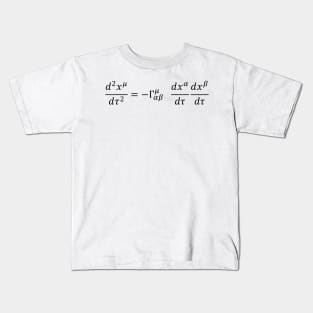 Geodesic Equation - Differential Geometry And Structure Of Spacetime Kids T-Shirt